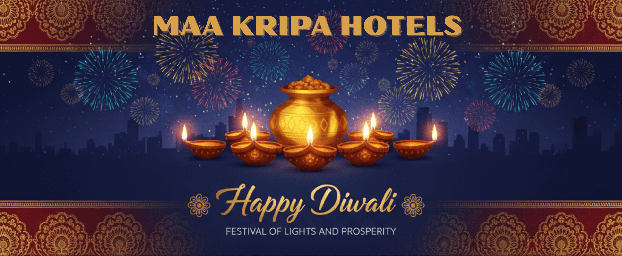 Diwali celebration in Lucknow at Maa Kripa Hotels